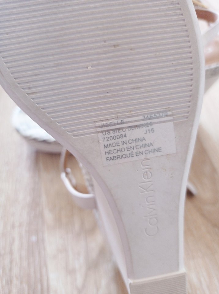 Calvin Klein platform deri ayakkabı - Görsel 4