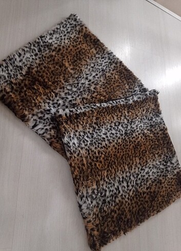 Leopar peluş kirlent 