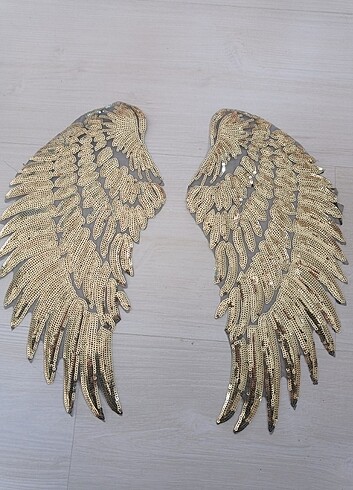 Gold melek kanatları aplike 