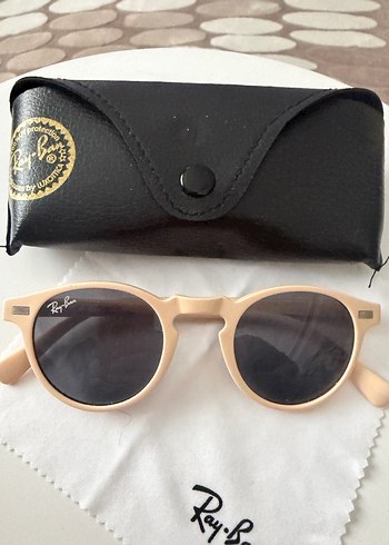 Bej Ray-Ban Kadın Güneş Gözlüğü - Görsel 3