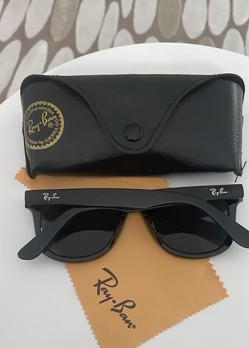 Rayban Parlak Siyah wayfere model Kadın Klasik Güneş Gözlüğü - Görsel 3