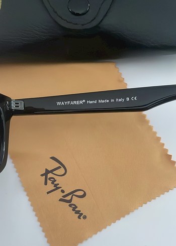 Rayban Parlak Siyah wayfere model Kadın Klasik Güneş Gözlüğü - Görsel 4