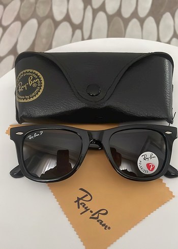 Rayban Parlak Siyah wayfere model Kadın Klasik Güneş Gözlüğü - Görsel 2