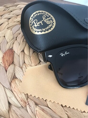 Beden Rayban walferer siyah parlak güneş gözlüğü