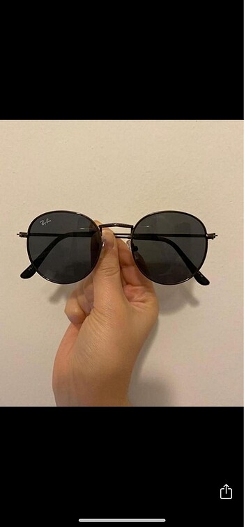 Rayban siyah round model güneş gözlüğü