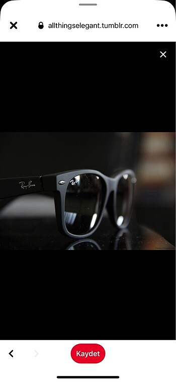 Rayban siyah mat wayfere model