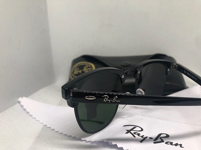Beden Rayban orginal clupmaster siyah cam siyah çerçeve