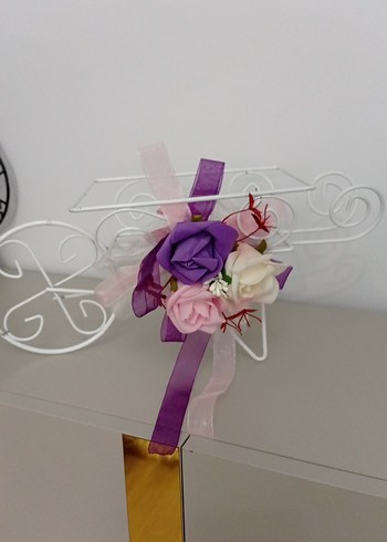 Mor Kurdeleli Bohem evde kullanımlık  Aksesuar - Görsel 2