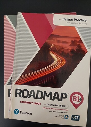Pearson Roadmap B1+ student's book ve workbook kodu kullanıldı