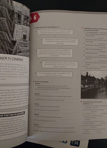  Beden Pearson Roadmap B1+ student's book ve workbook kodu kullanıldı
