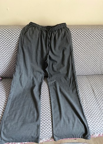 Trendyol & Milla Gri Keten Pantolon