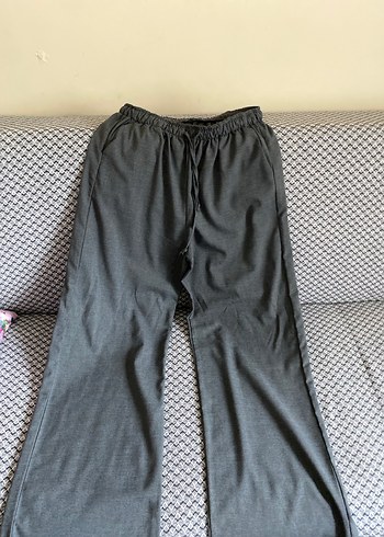Gri Keten Pantolon
