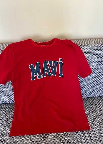 Mavi Jeans Mavi Baskılı Kırmızı Tişört