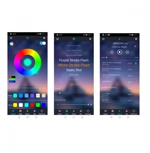 Beden Renk 2 METRE BLUETOOH LU RGB ŞERİT LED