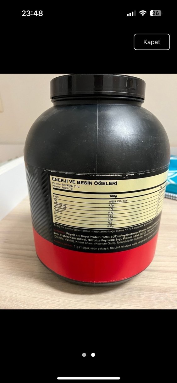 Optimum Nutrition Gold Standard Whey Tozu - Görsel 2