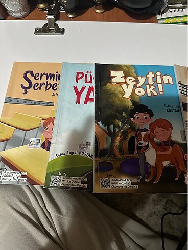 6 adet okuma kitabi