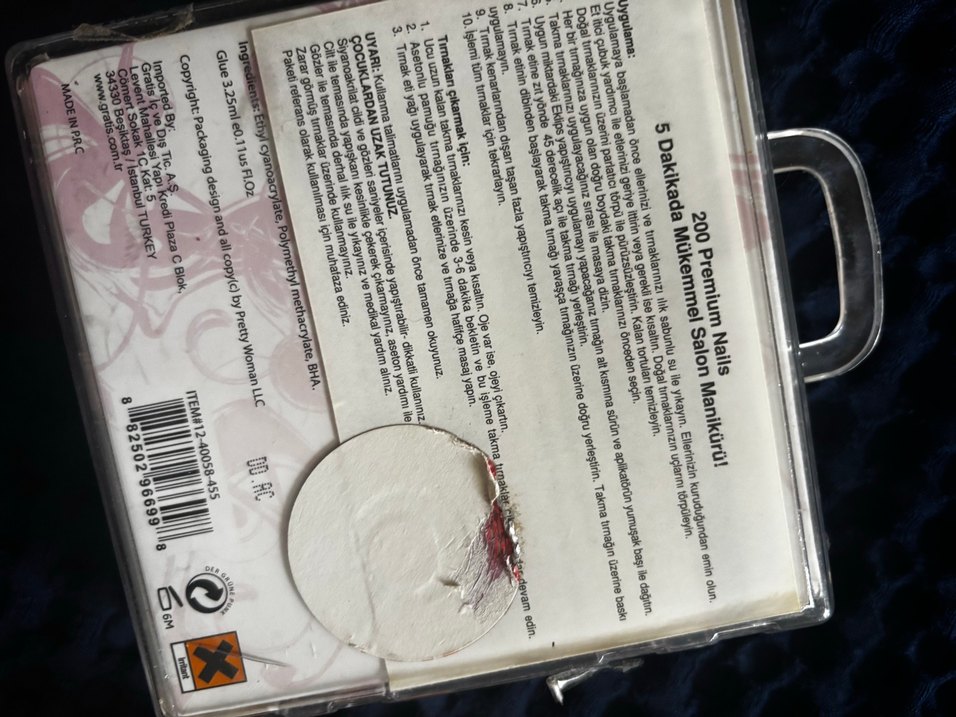 Eklips 200 Parça Beyaz Takma Tırnak Seti - Görsel 3