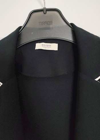 Siyah Kadın Midi Blazer Ceket - Görsel 7