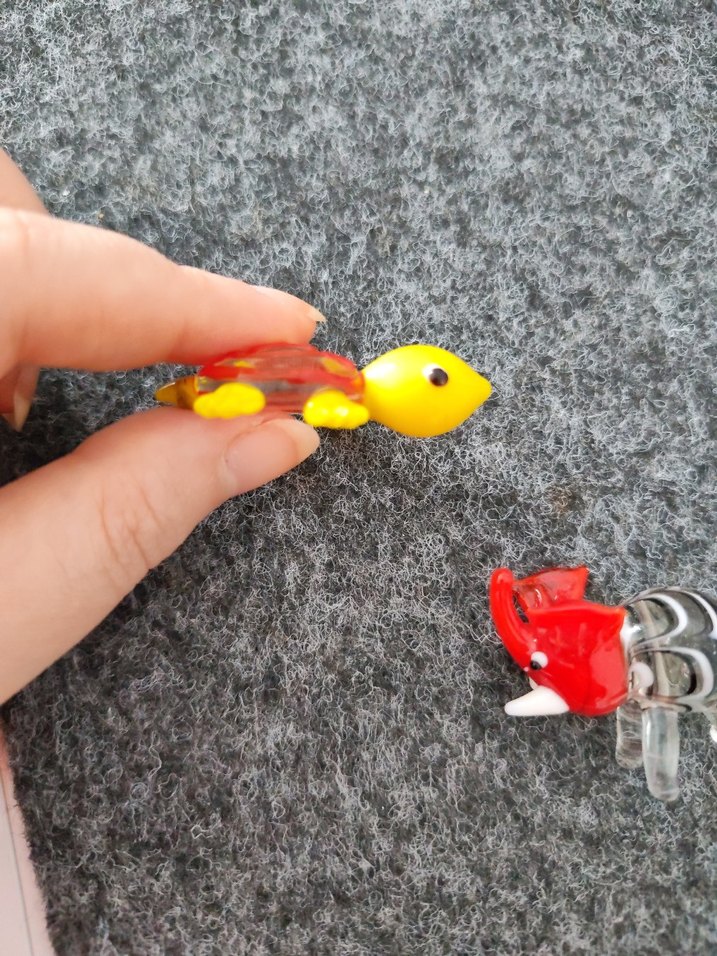 cam kaplumbağa gergedan biblo - Görsel 3