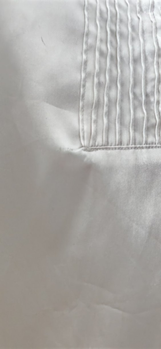 Romantik Ekru saten vintage Fırfırlı Bluz — görsel 3/10
