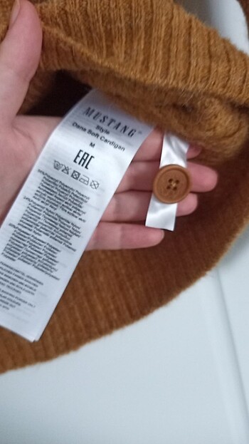 m Beden sarı Renk Mustang hardal uzun kollu hırka
