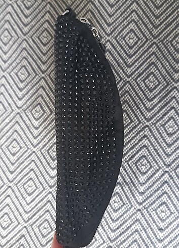 Siyah taşlı bel göğüs çantası  - Görsel 4