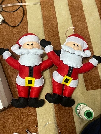 Noel baba dolgu oyuncak 2 Li set