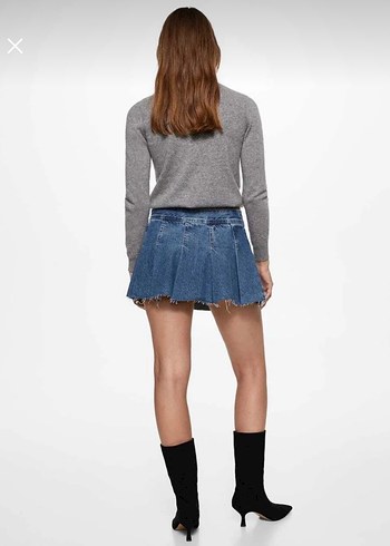 Pilili Denim Etek - Görsel 4