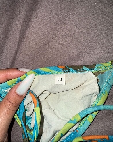 s Beden Tropik desen bikini takımı