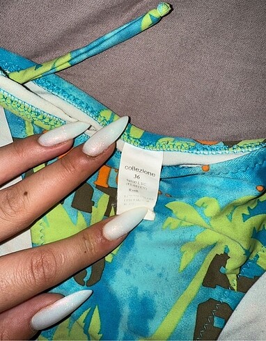 Collezione Tropik desen bikini takımı