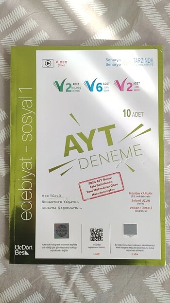 Üç dört beş yayınları ayt 10 lu deneme 