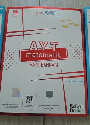 Üç dört beş yayınları ayt matematik soru Bankası yepyeni tertemi