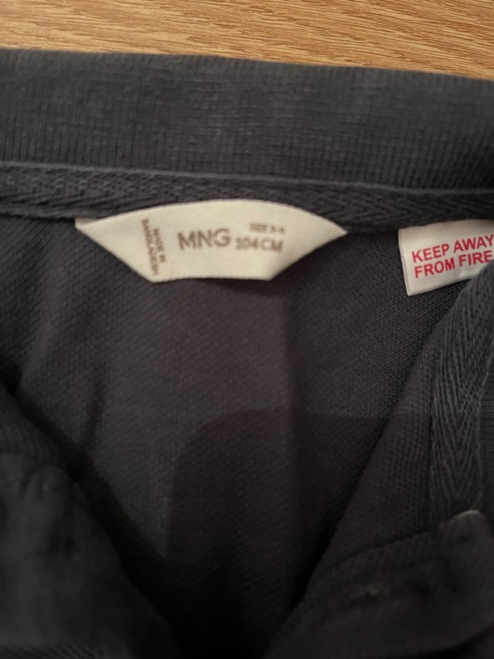 Erkek Çocuk Koyu Gri Uzun Kollu Polo Tişört - Görsel 5