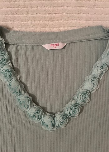 Penti Bohem Uzun Keten Hamile Bluzu - Görsel 2