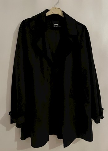 Siyah Süet Kadın Trençkot - Görsel 4