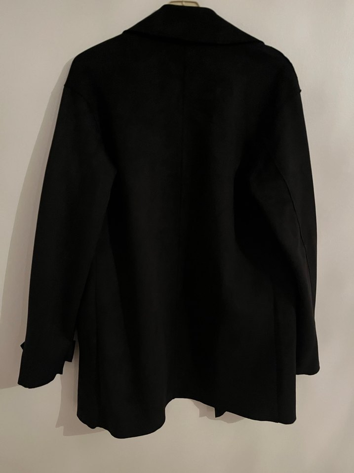 Siyah Süet Kadın Trençkot - Görsel 2