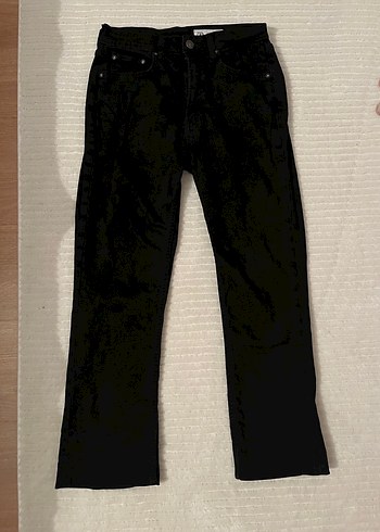 Siyah Kadın Normal Kesim Denim Pantolon - Görsel 3