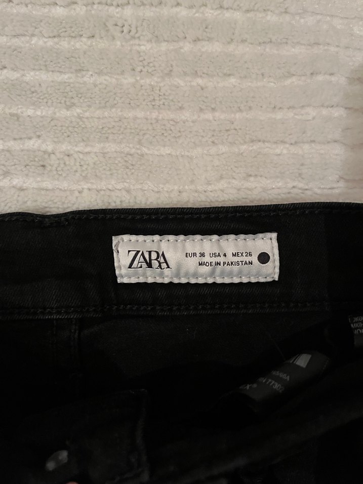 Siyah Kadın Normal Kesim Denim Pantolon - Görsel 2