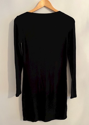 Siyah Uzun Kollu Midi Tunik - Görsel 4