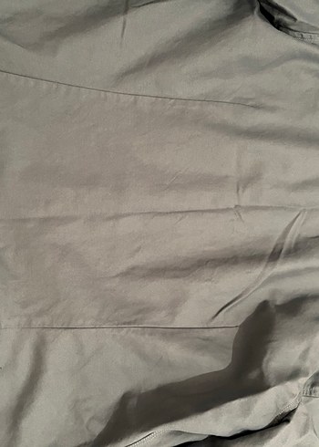 Gri Keten Erkek Gömlek Uzun Kollu - Görsel 7