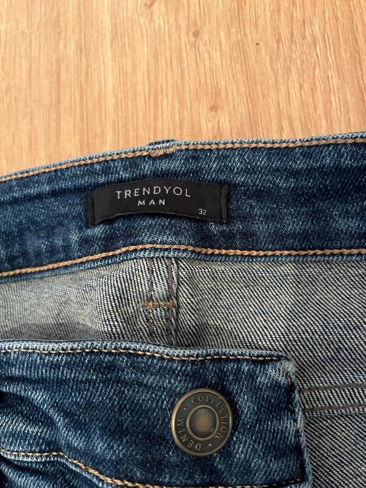 Erkek Mavi Denim Regular Fit Jean - Görsel 4