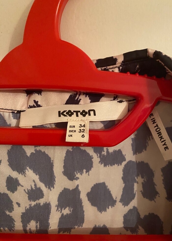 Koton leopar gömlek - Görsel 5