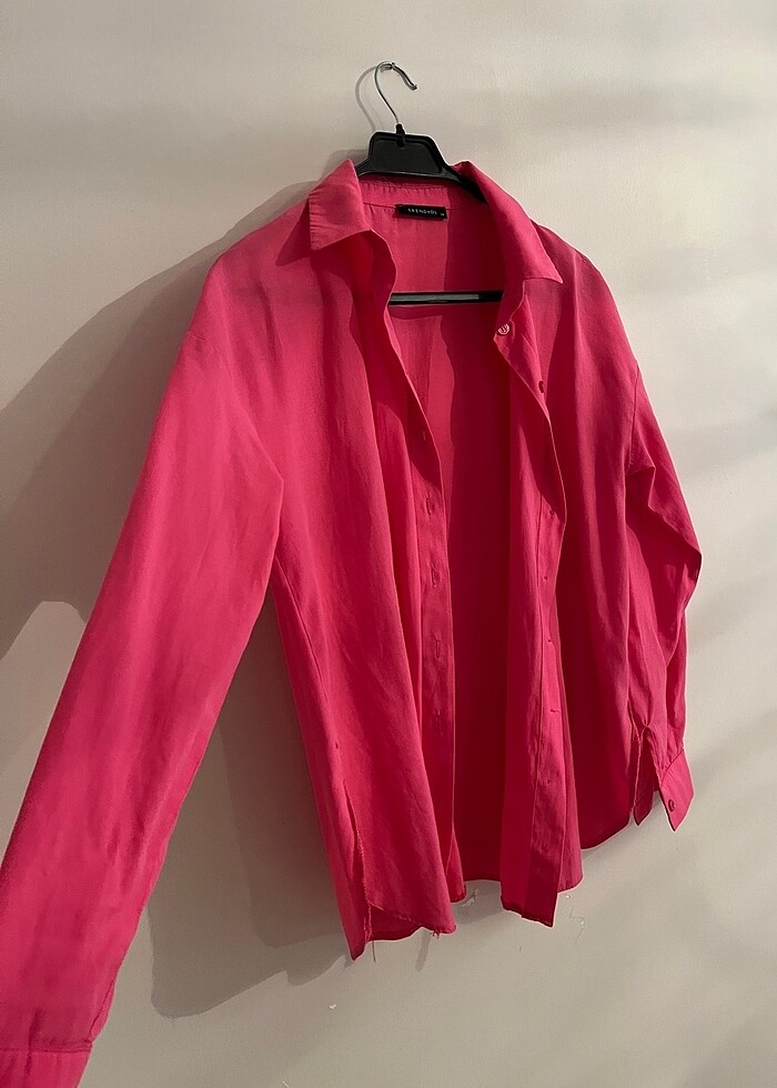 Pembe gömlek - Görsel 3