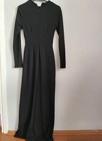 s Beden Suud Collection Füme beli düğümlü ışıltılı elbise