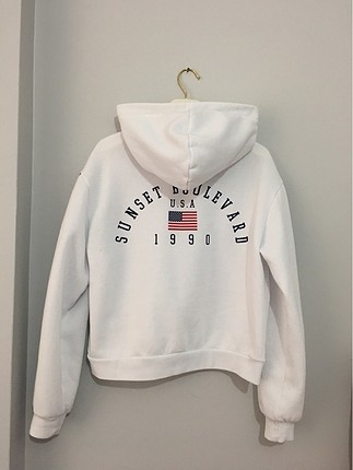 H & M beyaz sweatshirt