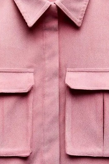 xs Beden pembe Renk Zata crop ceket