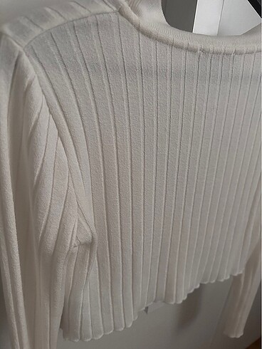 s Beden beyaz Renk Bershka crop hirka