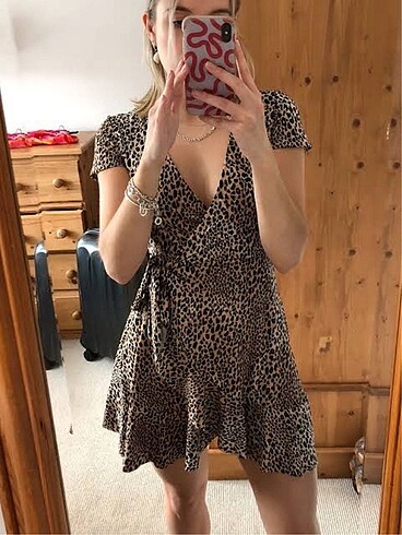 H&M leopar elbise