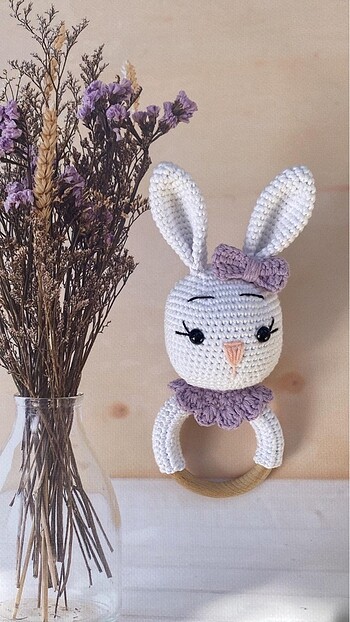  Beden Renk Amigurumi 3?lü Tavşan Set