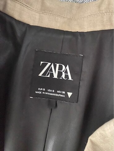 s Beden Zara crop ceket